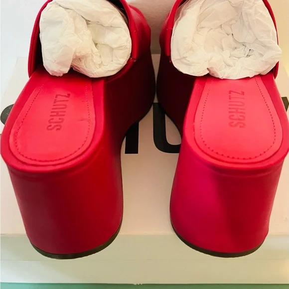 Schutz Hot Pink Marih Weekend Leather Sandals - Picture 12 of 12